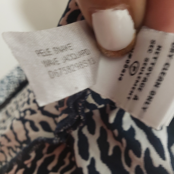 Diane Von Furstenberg Pele Snake Wave Jacquard Aline Dress Size 10 - Picture 10 of 12